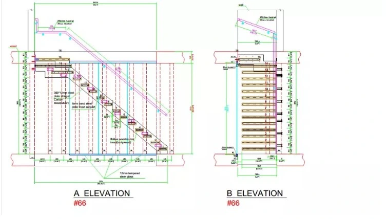 Modern Fashion Stair Decoration Solid Floating Staircase Factory Price Newest Solid Wood Stair Tread